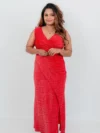 Shimmer Wrap Maxi