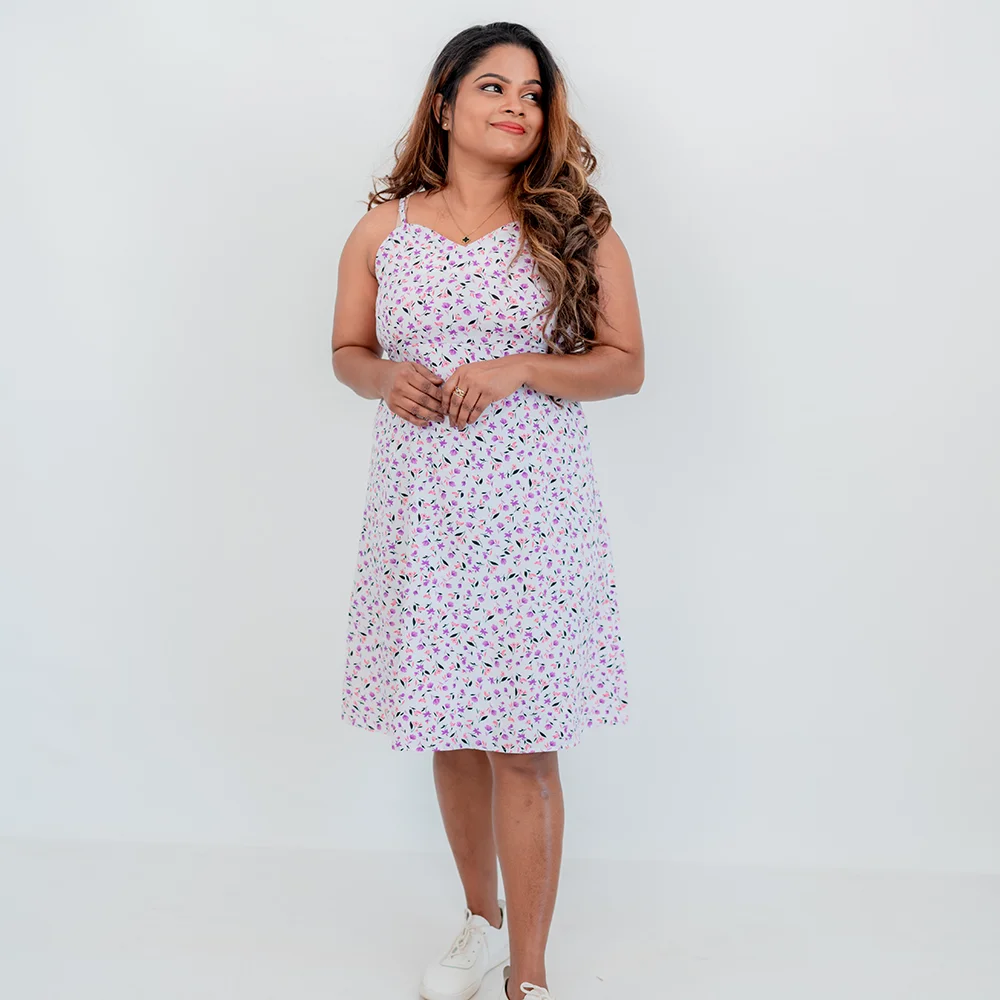 Purple Floral Mini