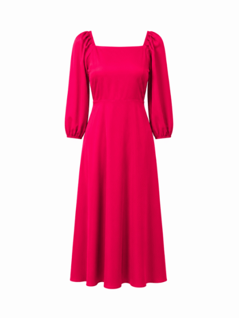 Fuchsia Long Sleeve Maxi