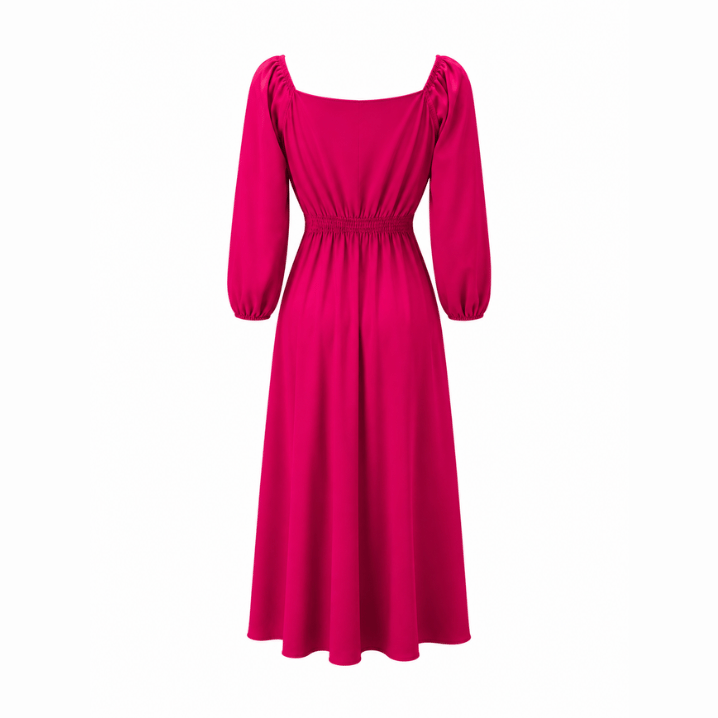 Fuchsia Long Sleeve Maxi