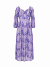 Pink Pleated Cap Sleeve Maxi