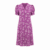 Purple Floral Puff Sleeve Mini