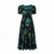 Red Floral Puff Sleeve Maxi