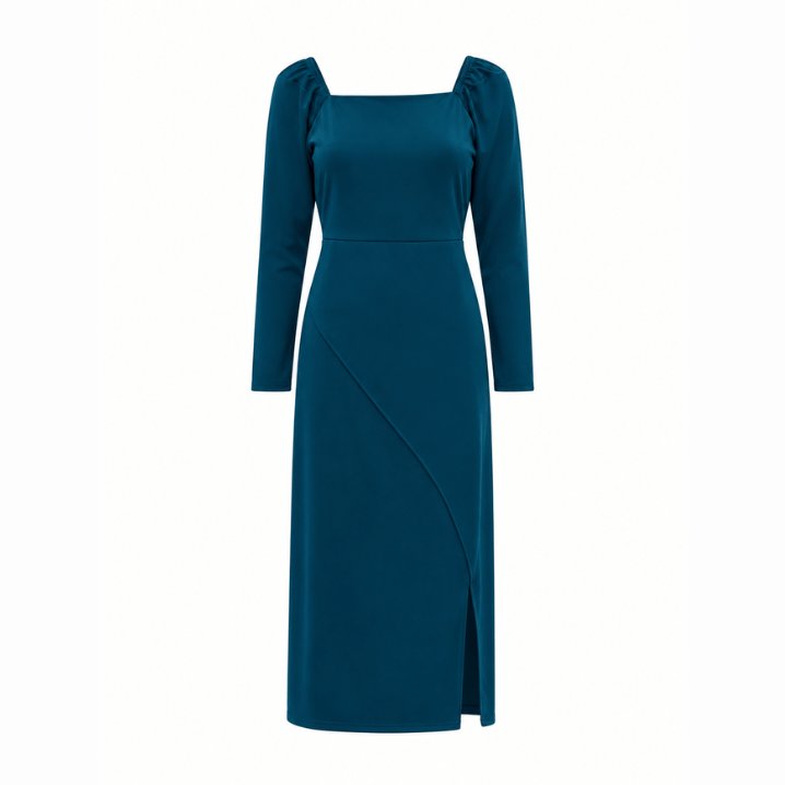Teal Long Sleeve Maxi