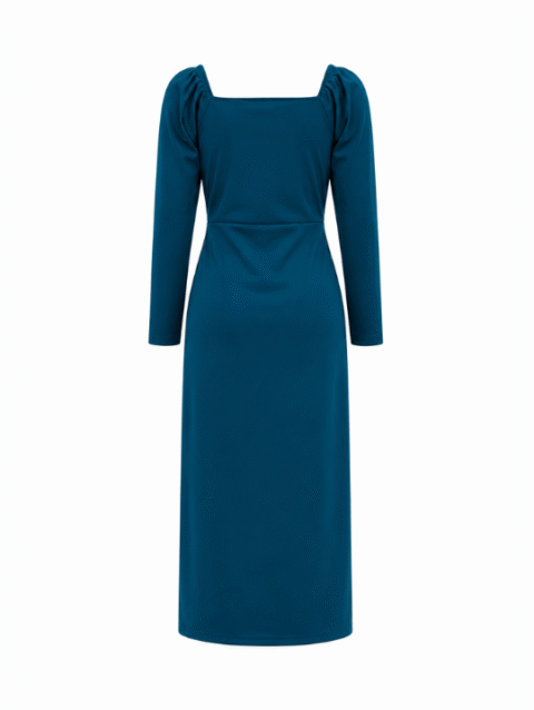 Teal Long Sleeve Maxi