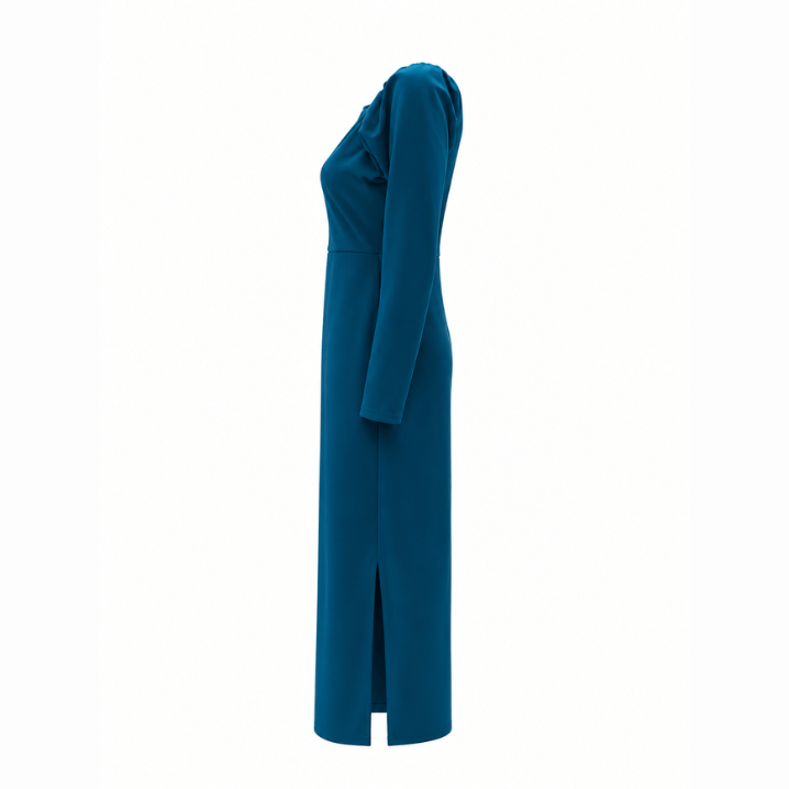 Teal Long Sleeve Maxi