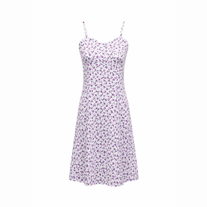 White Floral Sleeveless Mini