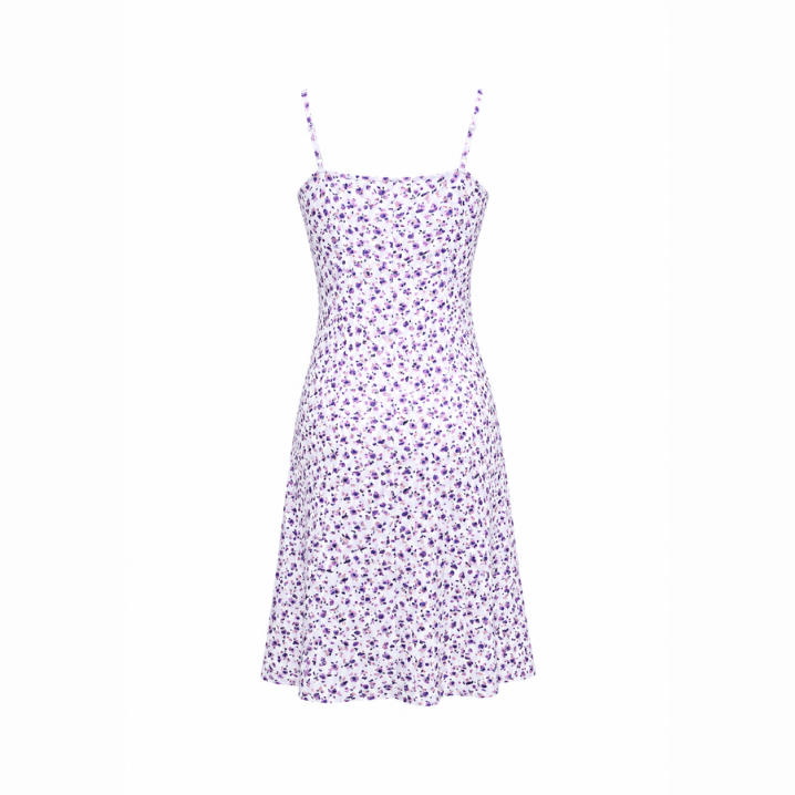 White Floral Sleeveless Mini