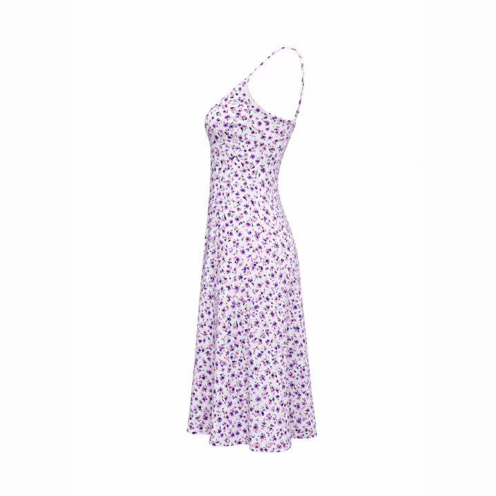White Floral Sleeveless Mini