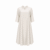 White Three-Quarter Sleeve Midi